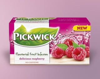 pickwick fruit tea raspberry packshot